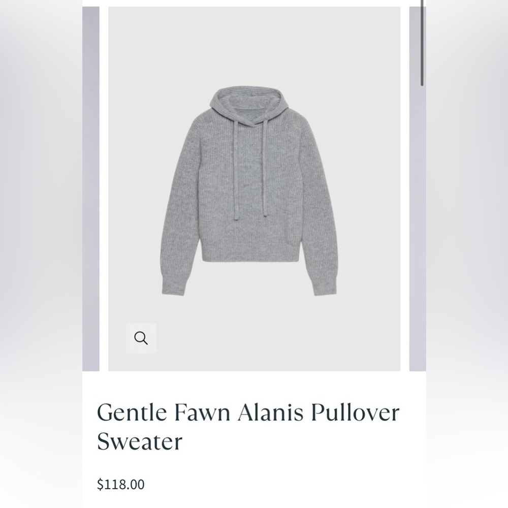 Gentle Fawn Heather Gray Alanis Sweater. Like New